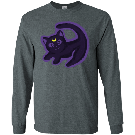 T-Shirts Dark Heather / S Kitty Queen Men's Long Sleeve T-Shirt