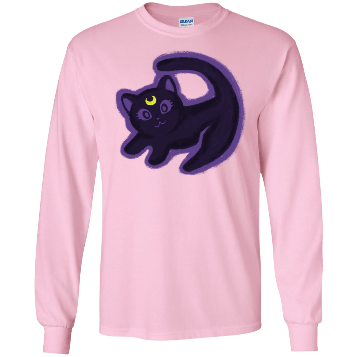 T-Shirts Light Pink / S Kitty Queen Men's Long Sleeve T-Shirt