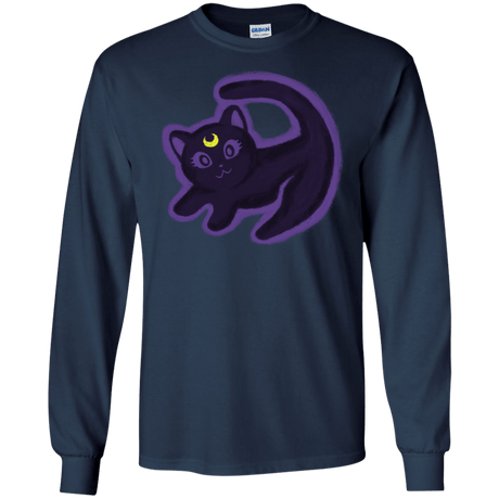 T-Shirts Navy / S Kitty Queen Men's Long Sleeve T-Shirt