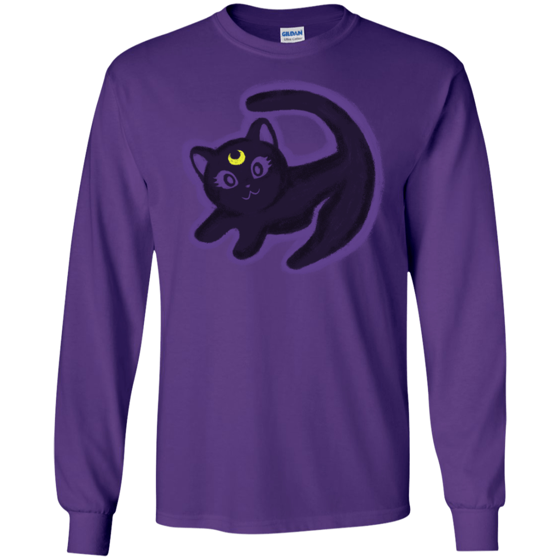 T-Shirts Purple / S Kitty Queen Men's Long Sleeve T-Shirt