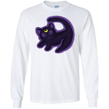 T-Shirts White / S Kitty Queen Men's Long Sleeve T-Shirt