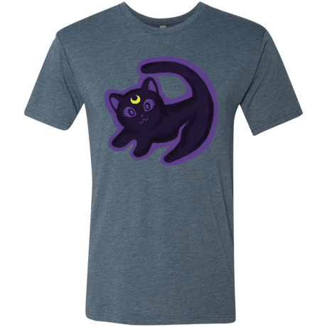 T-Shirts Indigo / S Kitty Queen Men's Triblend T-Shirt