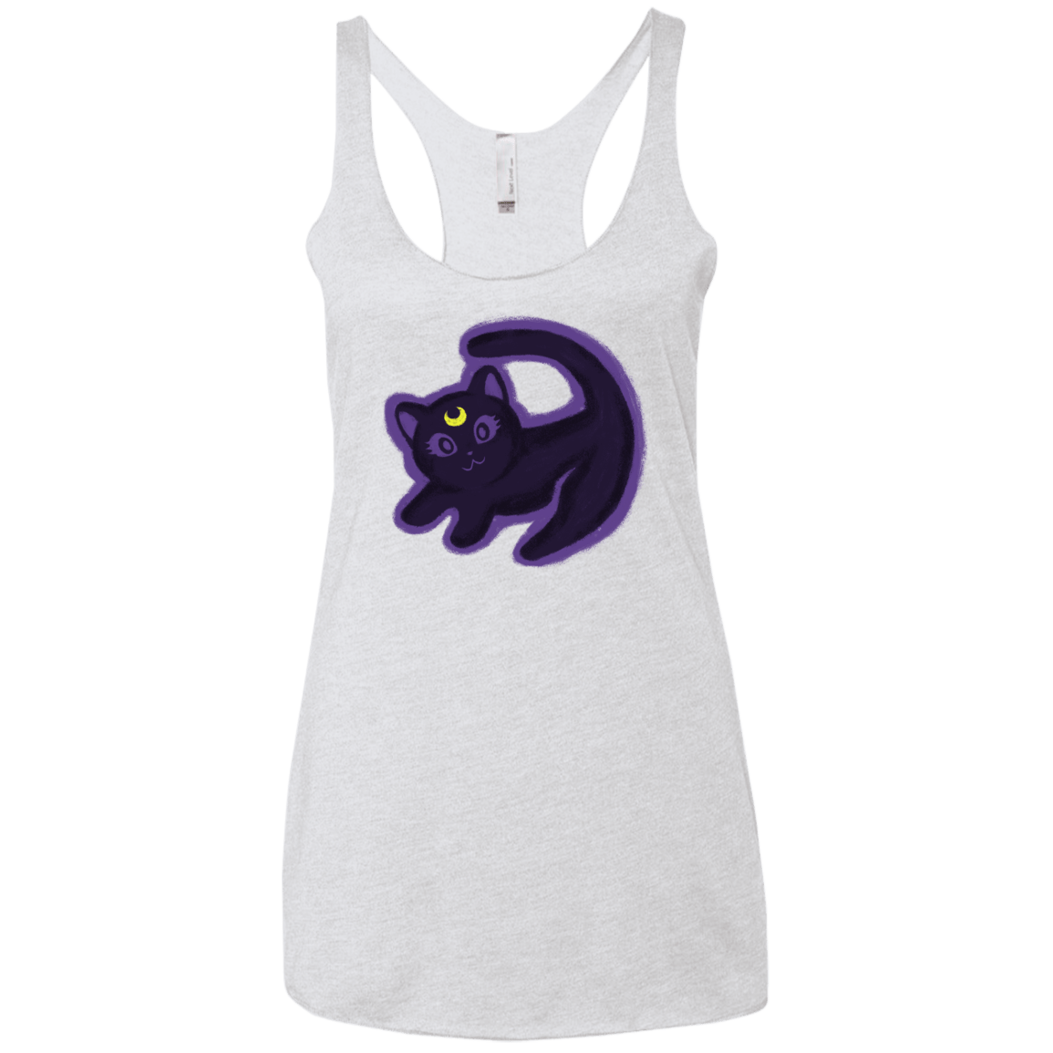 T-Shirts Heather White / X-Small Kitty Queen Women's Triblend Racerback Tank