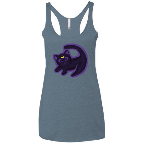 T-Shirts Indigo / X-Small Kitty Queen Women's Triblend Racerback Tank