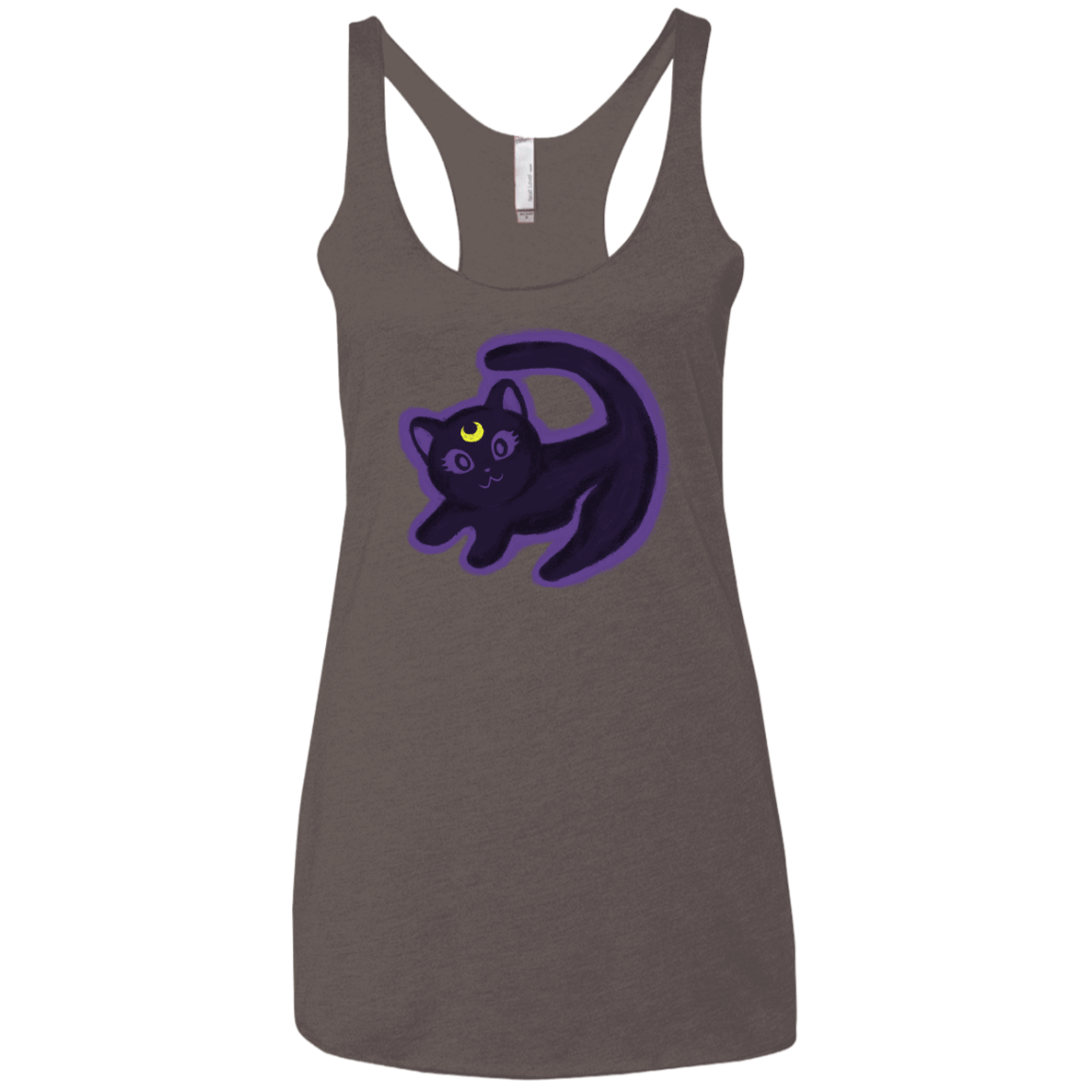 T-Shirts Macchiato / X-Small Kitty Queen Women's Triblend Racerback Tank