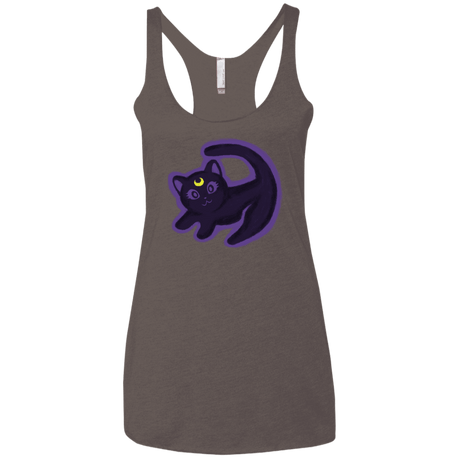 T-Shirts Macchiato / X-Small Kitty Queen Women's Triblend Racerback Tank