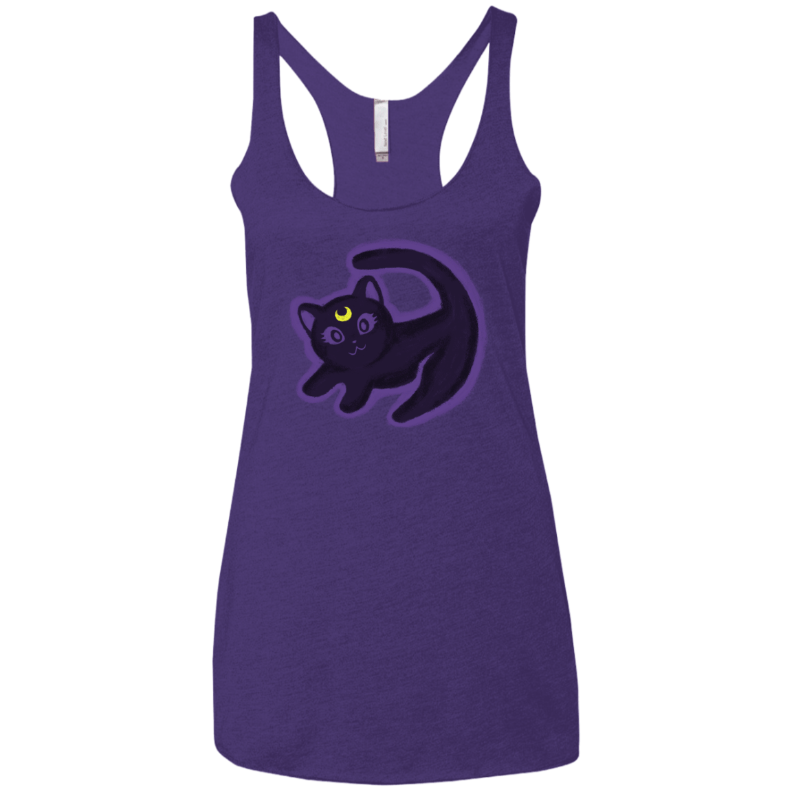 T-Shirts Purple Rush / X-Small Kitty Queen Women's Triblend Racerback Tank