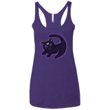 T-Shirts Purple Rush / X-Small Kitty Queen Women's Triblend Racerback Tank