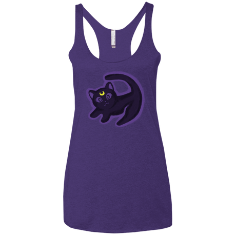 T-Shirts Purple Rush / X-Small Kitty Queen Women's Triblend Racerback Tank