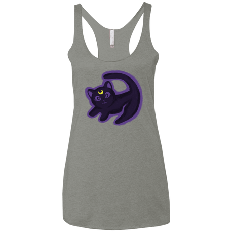 T-Shirts Venetian Grey / X-Small Kitty Queen Women's Triblend Racerback Tank