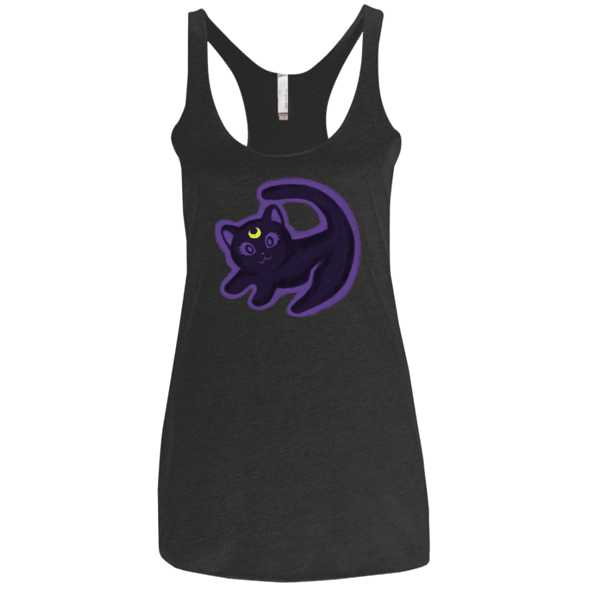 T-Shirts Vintage Black / X-Small Kitty Queen Women's Triblend Racerback Tank