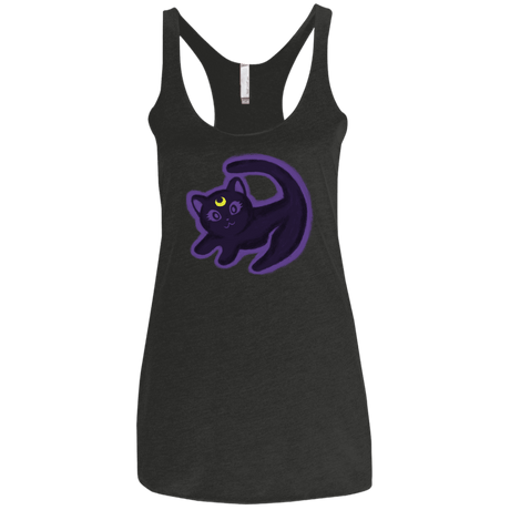 T-Shirts Vintage Black / X-Small Kitty Queen Women's Triblend Racerback Tank