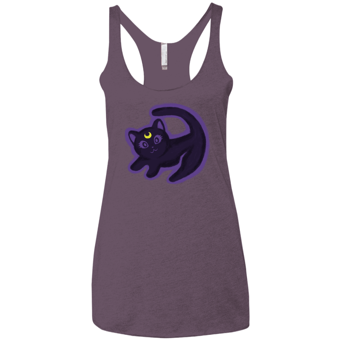 T-Shirts Vintage Purple / X-Small Kitty Queen Women's Triblend Racerback Tank