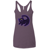 T-Shirts Vintage Purple / X-Small Kitty Queen Women's Triblend Racerback Tank