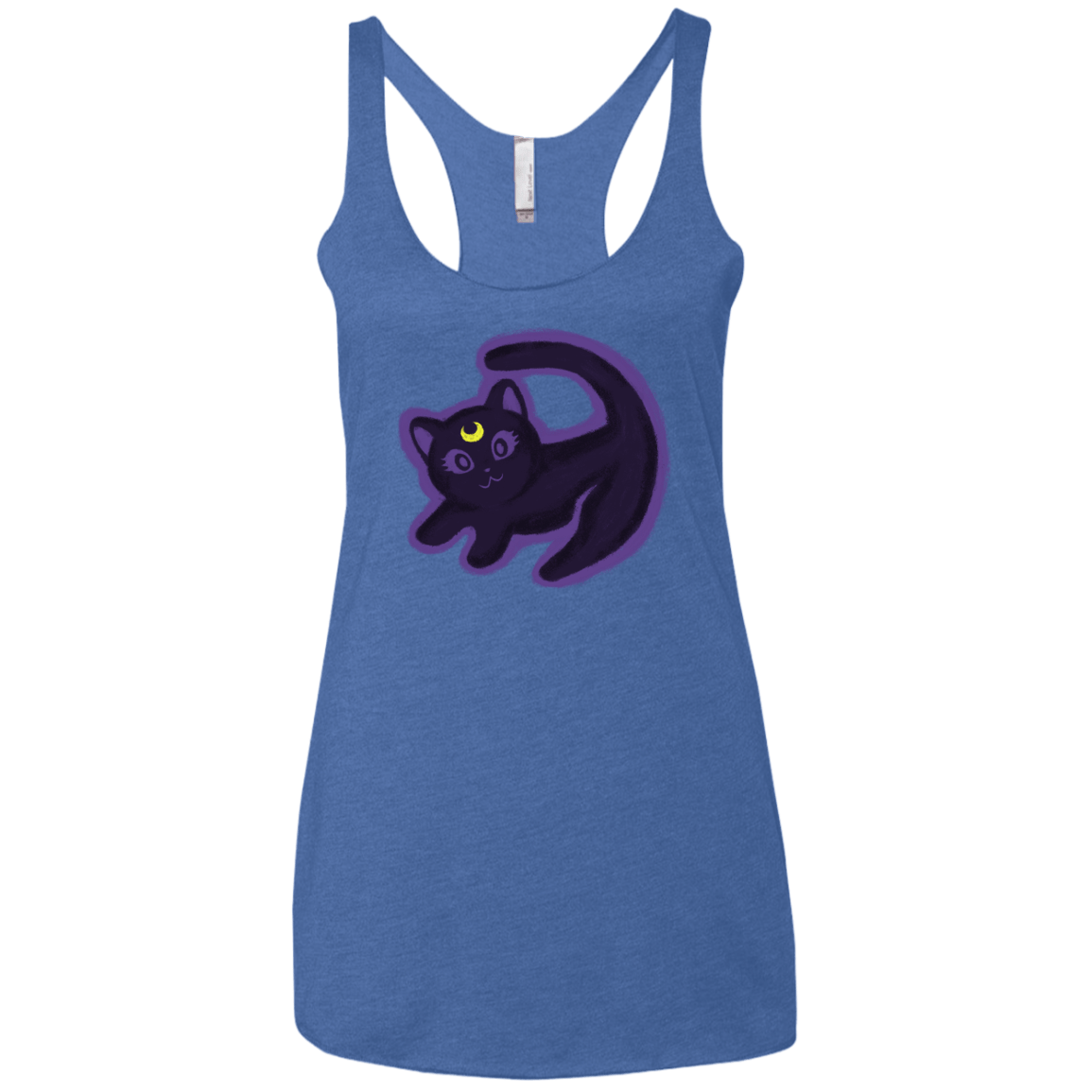 T-Shirts Vintage Royal / X-Small Kitty Queen Women's Triblend Racerback Tank