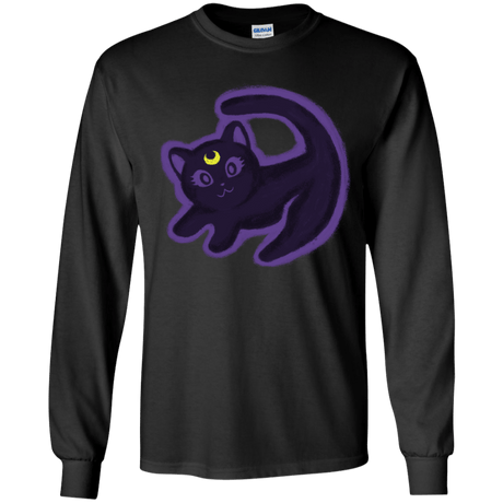 T-Shirts Black / YS Kitty Queen Youth Long Sleeve T-Shirt