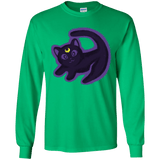 T-Shirts Irish Green / YS Kitty Queen Youth Long Sleeve T-Shirt