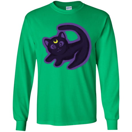 T-Shirts Irish Green / YS Kitty Queen Youth Long Sleeve T-Shirt