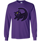 T-Shirts Purple / YS Kitty Queen Youth Long Sleeve T-Shirt
