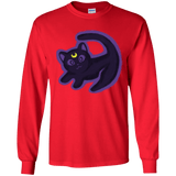 T-Shirts Red / YS Kitty Queen Youth Long Sleeve T-Shirt