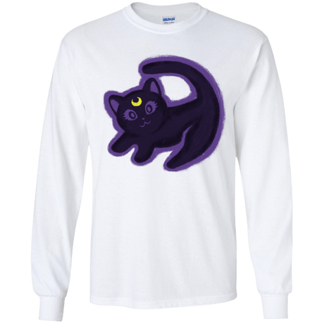 T-Shirts White / YS Kitty Queen Youth Long Sleeve T-Shirt