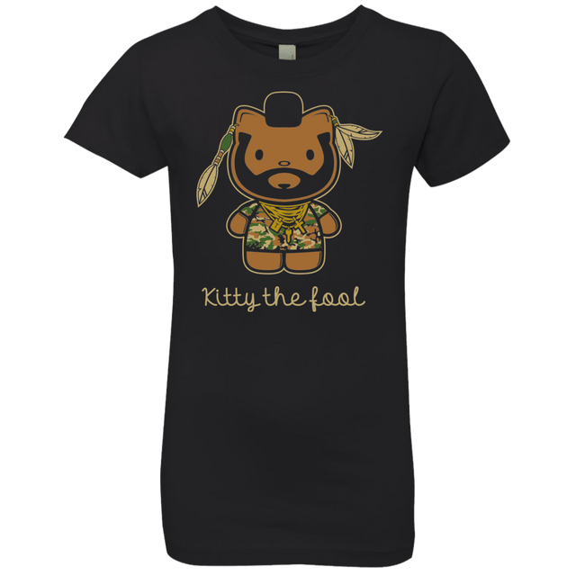 T-Shirts Black / YXS Kitty the Fool Girls Premium T-Shirt