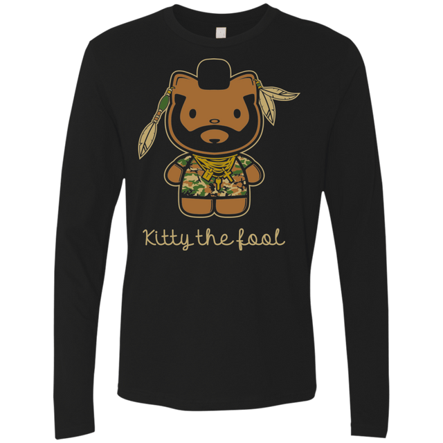 T-Shirts Black / Small Kitty the Fool Men's Premium Long Sleeve