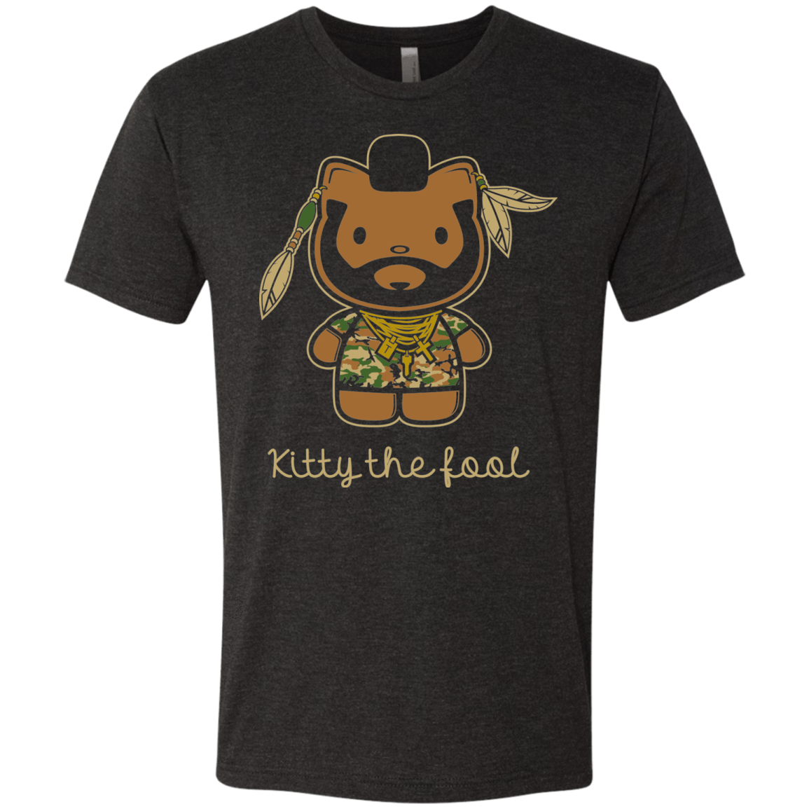 T-Shirts Vintage Black / Small Kitty the Fool Men's Triblend T-Shirt