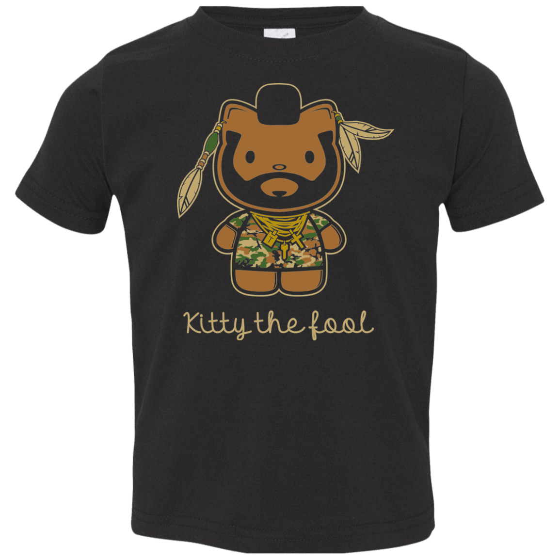 T-Shirts Black / 2T Kitty the Fool Toddler Premium T-Shirt