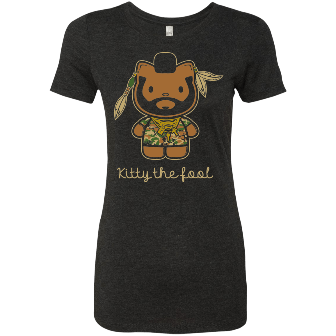 T-Shirts Vintage Black / Small Kitty the Fool Women's Triblend T-Shirt