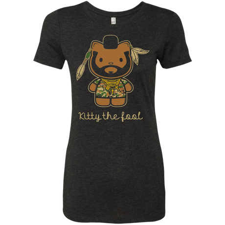 T-Shirts Vintage Black / Small Kitty the Fool Women's Triblend T-Shirt