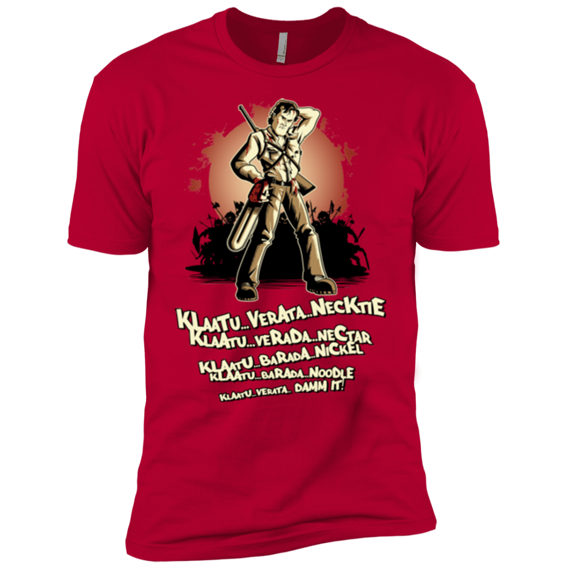 T-Shirts Red / YXS Klaatu Barada Nikto Boys Premium T-Shirt