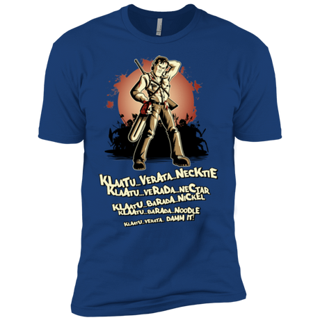 T-Shirts Royal / YXS Klaatu Barada Nikto Boys Premium T-Shirt