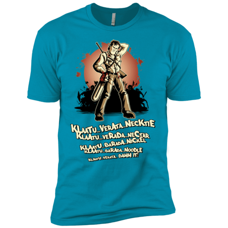 T-Shirts Turquoise / YXS Klaatu Barada Nikto Boys Premium T-Shirt