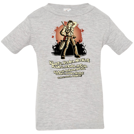 T-Shirts Heather / 6 Months Klaatu Barada Nikto Infant Premium T-Shirt
