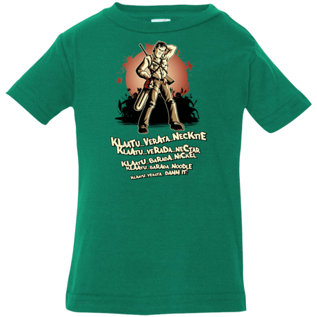 T-Shirts Kelly / 6 Months Klaatu Barada Nikto Infant Premium T-Shirt