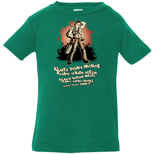 T-Shirts Kelly / 6 Months Klaatu Barada Nikto Infant Premium T-Shirt