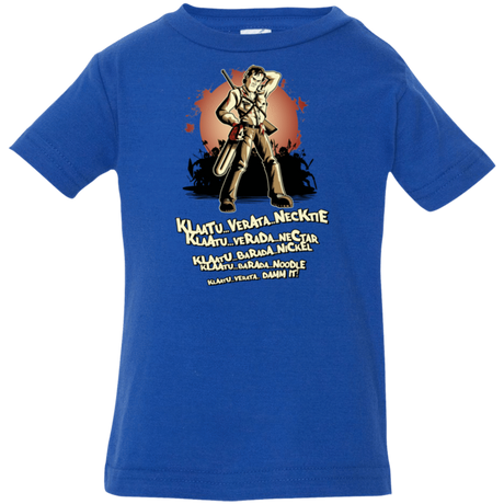 T-Shirts Royal / 6 Months Klaatu Barada Nikto Infant Premium T-Shirt