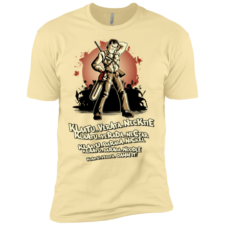 T-Shirts Banana Cream / X-Small Klaatu Barada Nikto Men's Premium T-Shirt