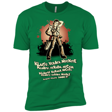T-Shirts Kelly Green / X-Small Klaatu Barada Nikto Men's Premium T-Shirt