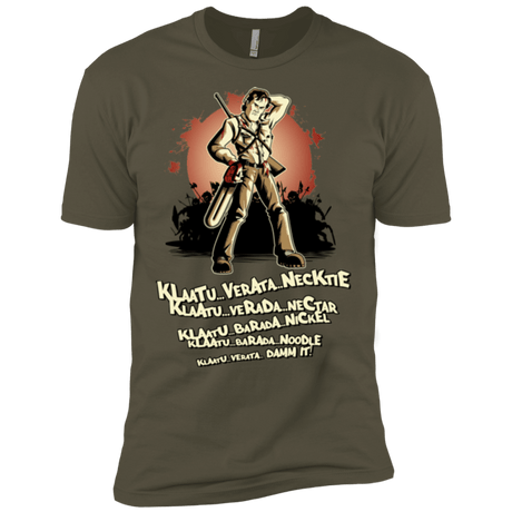 T-Shirts Military Green / X-Small Klaatu Barada Nikto Men's Premium T-Shirt