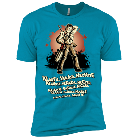 T-Shirts Turquoise / X-Small Klaatu Barada Nikto Men's Premium T-Shirt