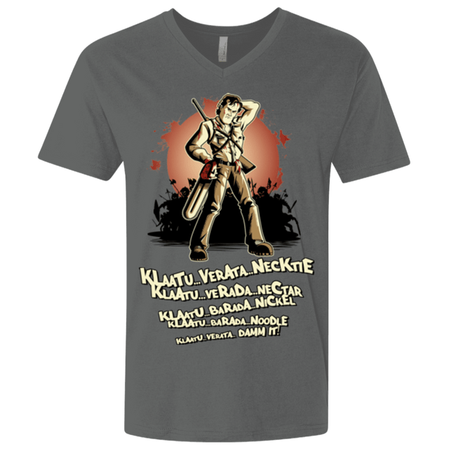 T-Shirts Heavy Metal / X-Small Klaatu Barada Nikto Men's Premium V-Neck