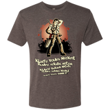 T-Shirts Macchiato / Small Klaatu Barada Nikto Men's Triblend T-Shirt