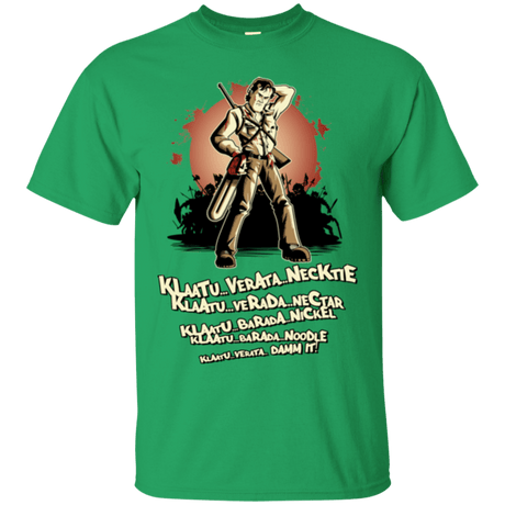 T-Shirts Irish Green / Small Klaatu Barada Nikto T-Shirt