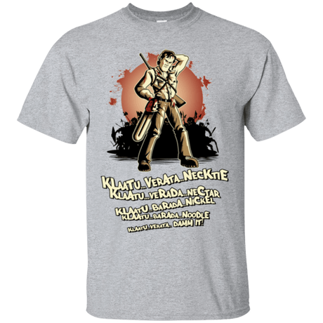 T-Shirts Sport Grey / Small Klaatu Barada Nikto T-Shirt