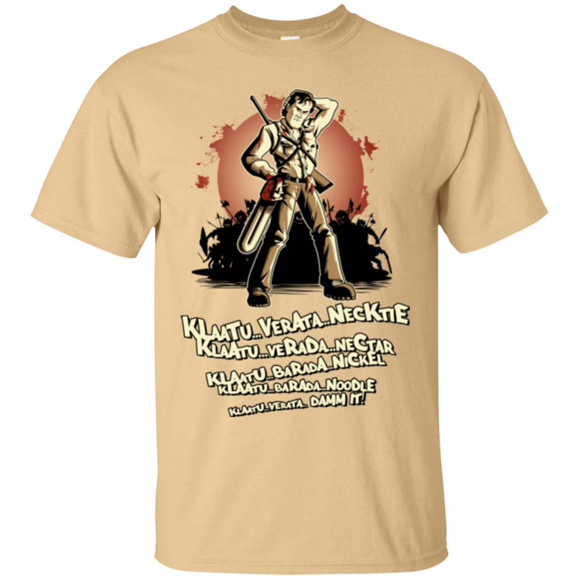 T-Shirts Vegas Gold / Small Klaatu Barada Nikto T-Shirt