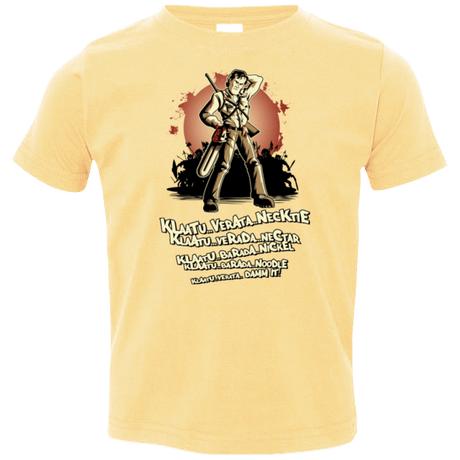 T-Shirts Butter / 2T Klaatu Barada Nikto Toddler Premium T-Shirt