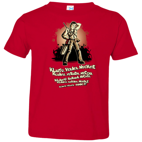 T-Shirts Red / 2T Klaatu Barada Nikto Toddler Premium T-Shirt