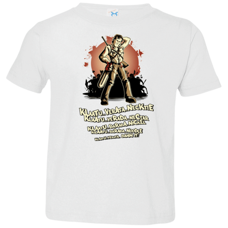 T-Shirts White / 2T Klaatu Barada Nikto Toddler Premium T-Shirt